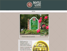 Tablet Screenshot of maplelaneapts.com
